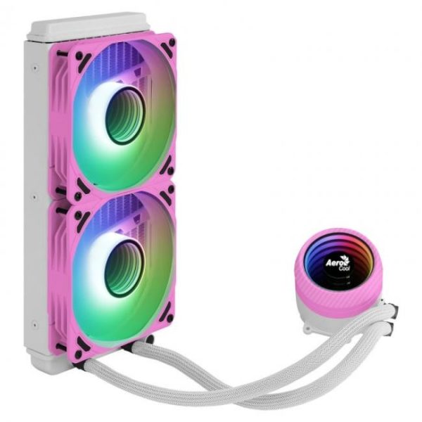 aerocool mirage l240 kit de refrigeracion liquida rosa 1