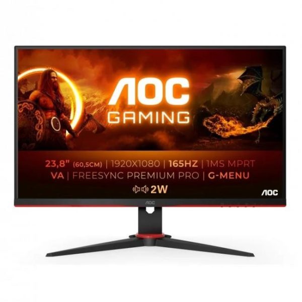 aoc 24g2saebk 238 led fullhd 165hz freesync premium