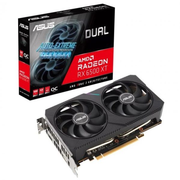 asus dual radeon rx 6500 xt oc edition 4gb gddr6