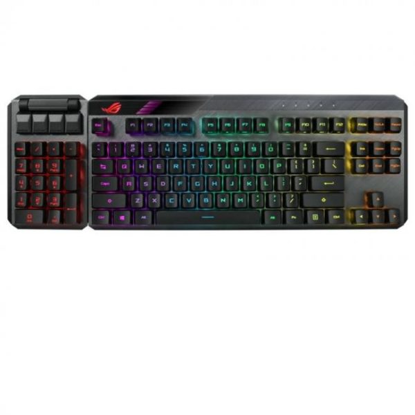 asus rog claymore ii teclado mecanico gaming modular rgb switch optico rog rx red 2