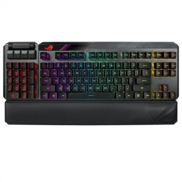 asus rog claymore ii teclado mecanico gaming modular rgb switch optico rog rx red