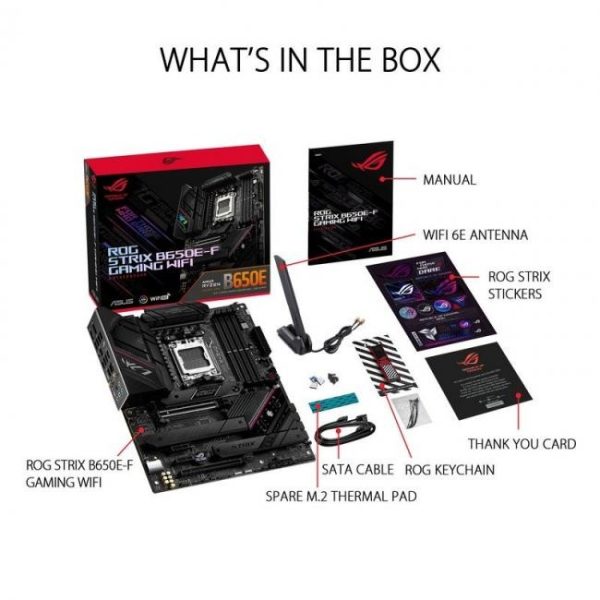 asus rog strix b650e f gaming wifi 18