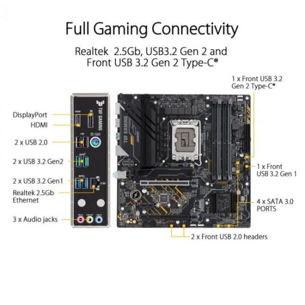 asus tuf gaming b660m e d4 8