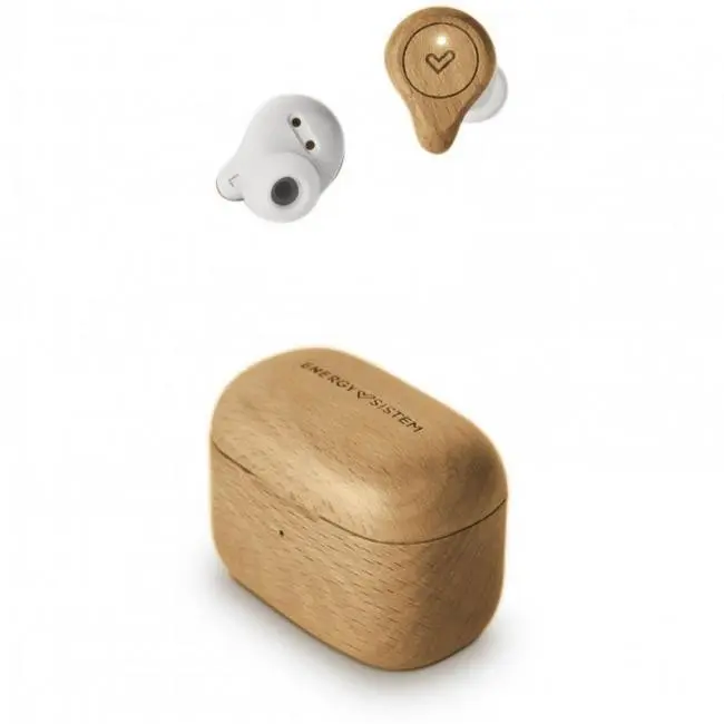auriculares energy sistem eco true wireless beech wood