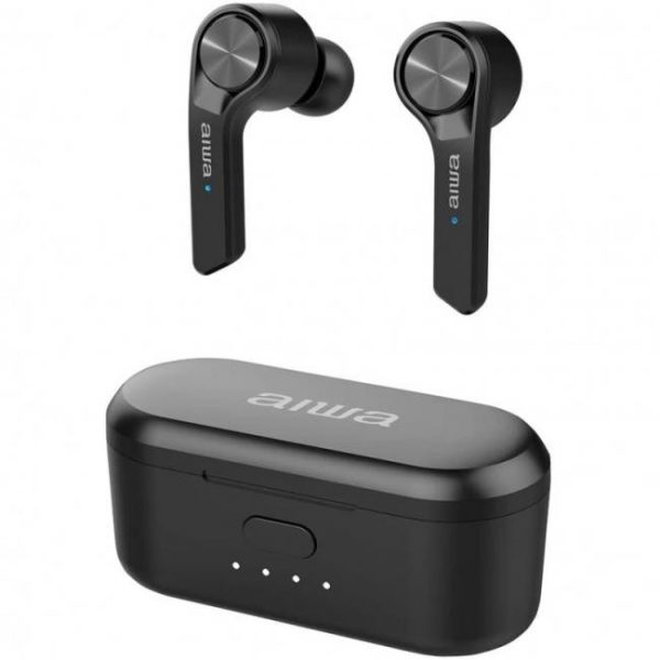 auriculares inalambricos aiwa esp 350bk negro