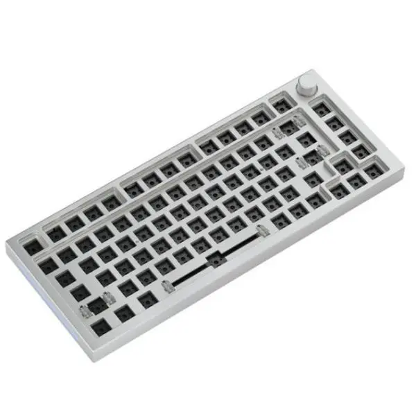 barebone teclado glorious gmmk pro 75 silver iso layout