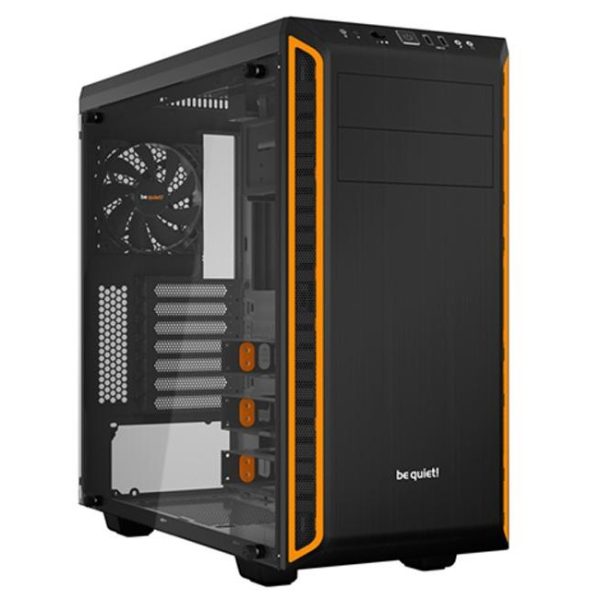 be quiet pure base 600 naranja ventana