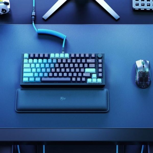 conjunto de 114 teclas glorious pc gaming race pbt celestial ice us layout 1