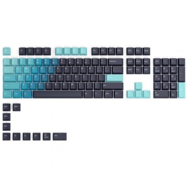 conjunto de 114 teclas glorious pc gaming race pbt celestial ice us layout