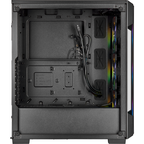 corsair icue 220t rgb tempered glass negra 2