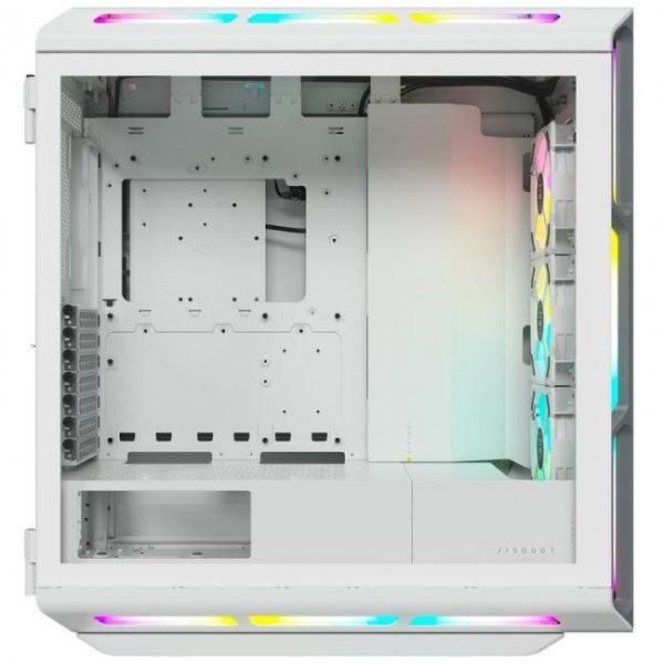 corsair icue 5000t rgb cristal templado usb 30 blanca 10