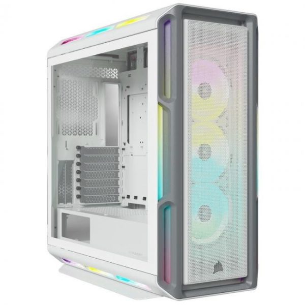 corsair icue 5000t rgb cristal templado usb 30 blanca 8