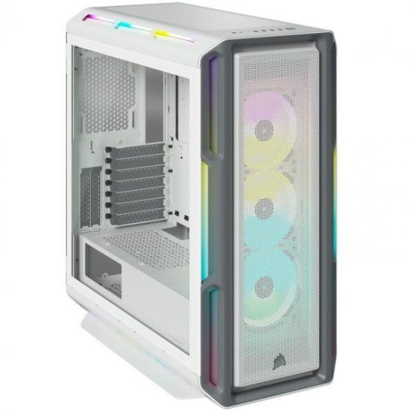 corsair icue 5000t rgb cristal templado usb 30 blanca 9