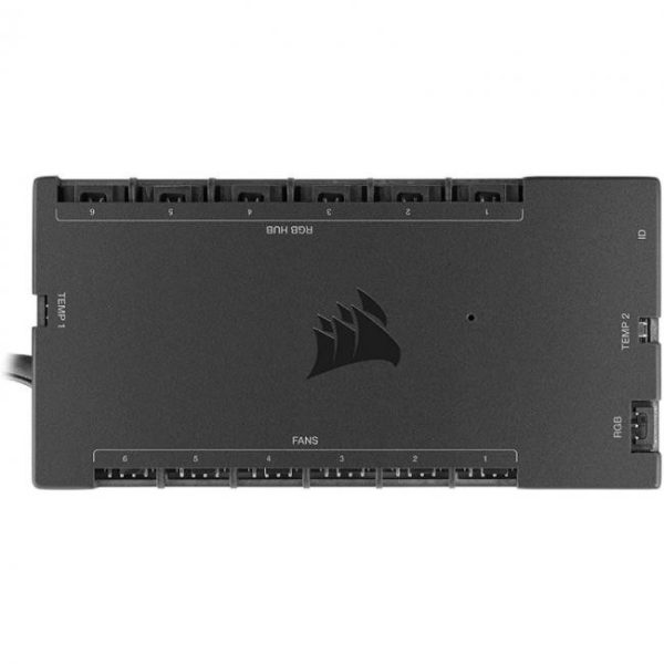 corsair icue commander core xt controlador digital de iluminacion rgb y velocidad de ventiladores