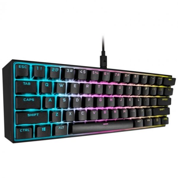 corsair k65 mini teclado mecanico gaming rgb switch cherry mx speed negro 8