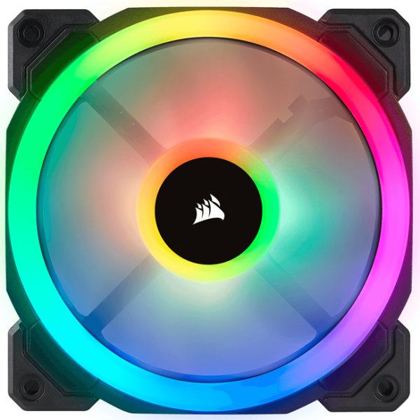 corsair ll120 rgb led pwm 120mm 3 unidades 2