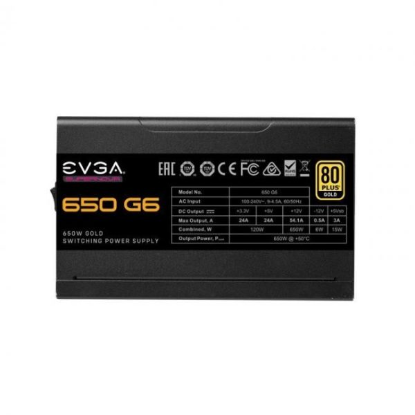 evga supernova 650 g6 650w 80 plus gold full modular 1