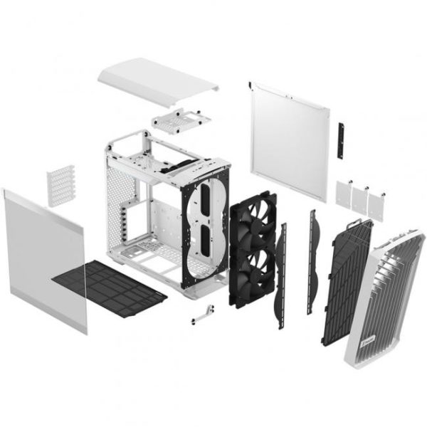 fractal design torrent compact tg clear tint blanco 12