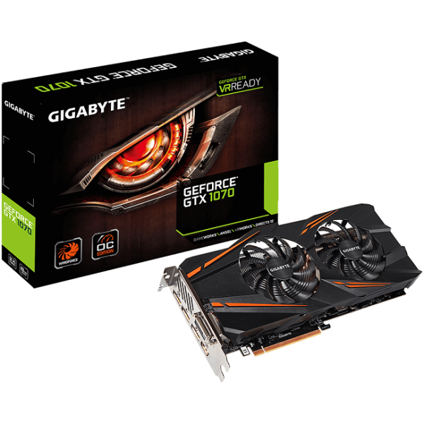 gigabyte geforce gtx 1070 windforce oc 8gb gddr5