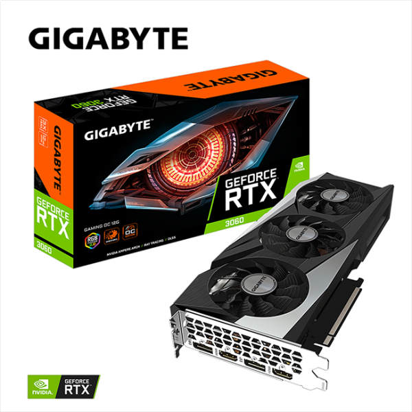 gigabyte nvidia rtx 3060 gaming oc 12gb gddr6 5