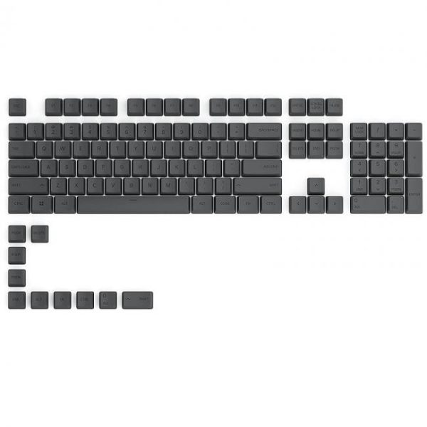 glorious pc gaming race gpbt keycaps 114 teclas us layout black ash