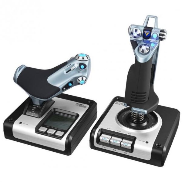 joystick logitech g saitek x52 flight control system