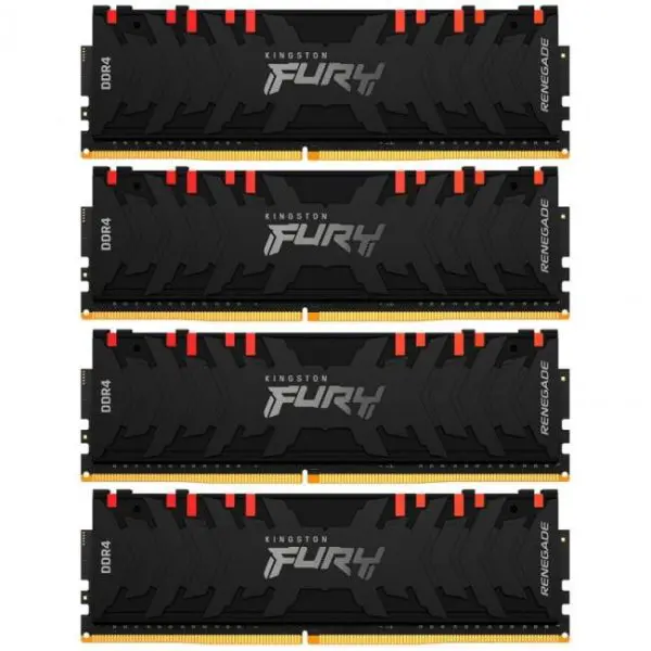 kingston fury renegade rgb ddr4 3600mhz 64gb 4x16gb cl16