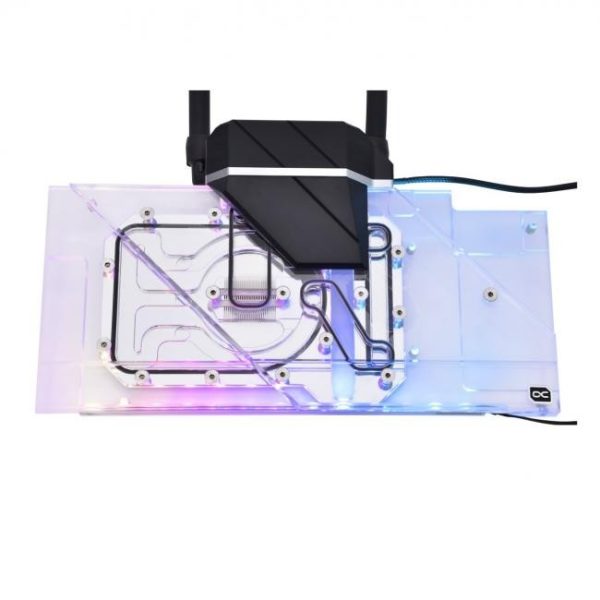 kit rl alphacool eiswolf 2 360mm radeon rx 68006800xt strixtuf con placa posterior 4