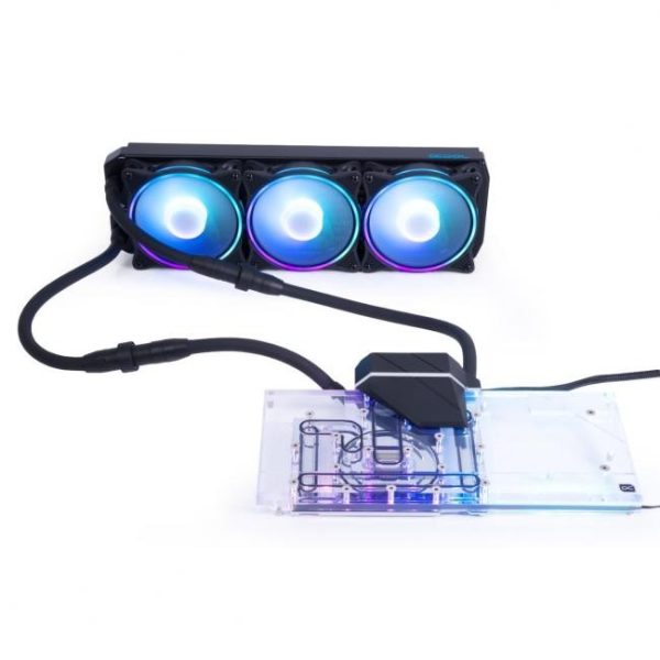 kit rl alphacool eiswolf 2 aio rtx 8090 360mm ftw3 con placa trasera 9