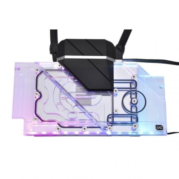 kit rl alphacool eiswolf 2 rtx 30803090 tuf de 360 mm con placa posterior 4