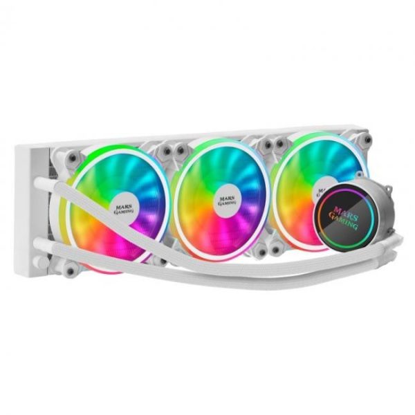 kit rl mars gaming ml360 argb tdp dual blanco