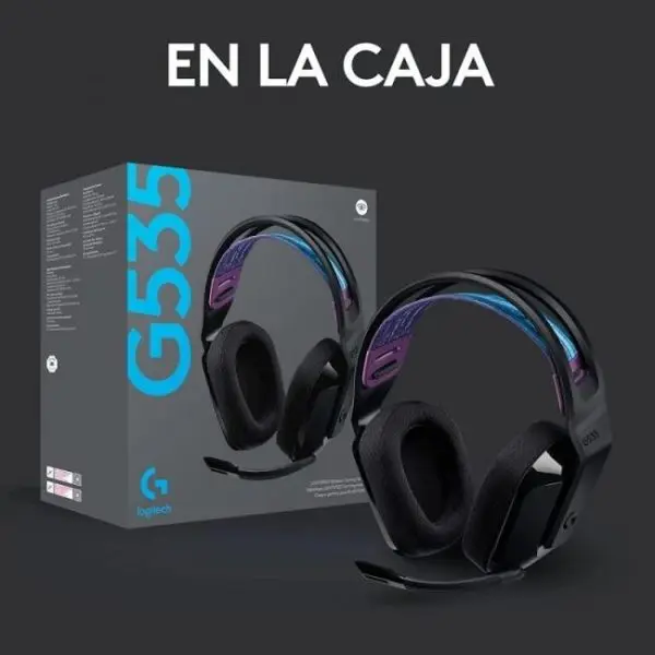 logitech g535 wireless auriculares gaming inalambricos negros para pcps4ps5 11