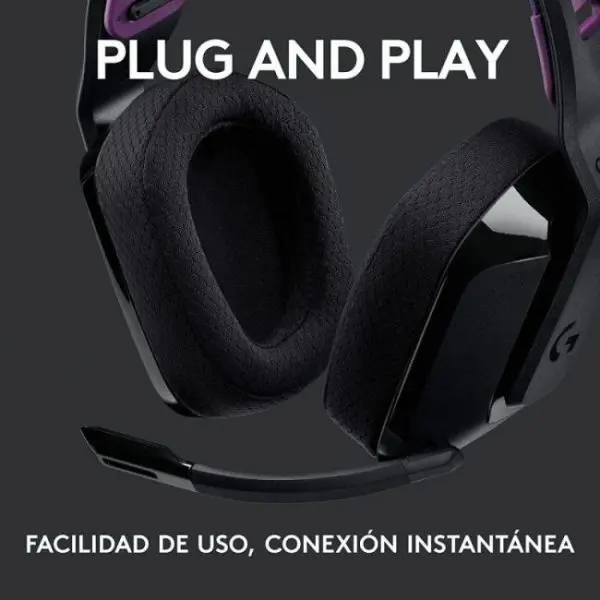 logitech g535 wireless auriculares gaming inalambricos negros para pcps4ps5 14