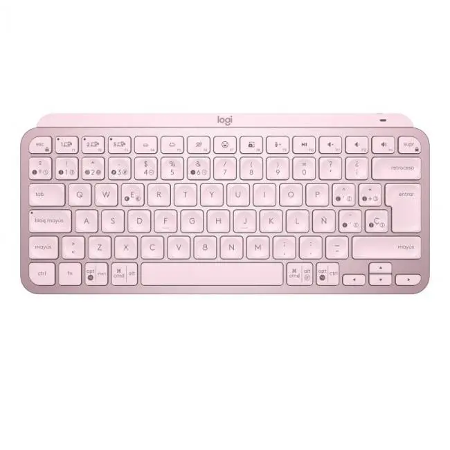 logitech mx keys mini inalambrico rosa