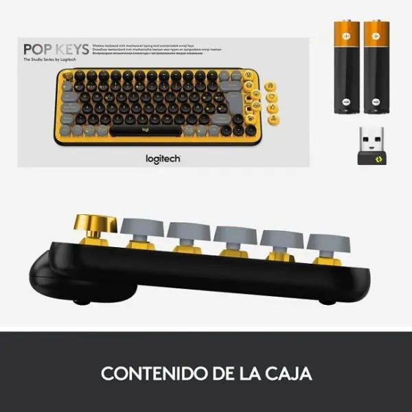 logitech pop keys teclado mecanico con teclas emoji 2