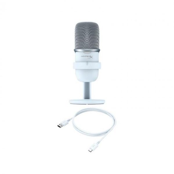microfono de condensador hyperx solocast usb blanco 7