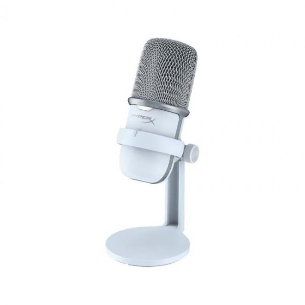 microfono de condensador hyperx solocast usb blanco 8