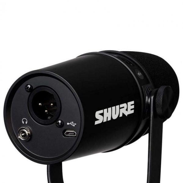 microfono shure mv7 dynamic podcast negro 2