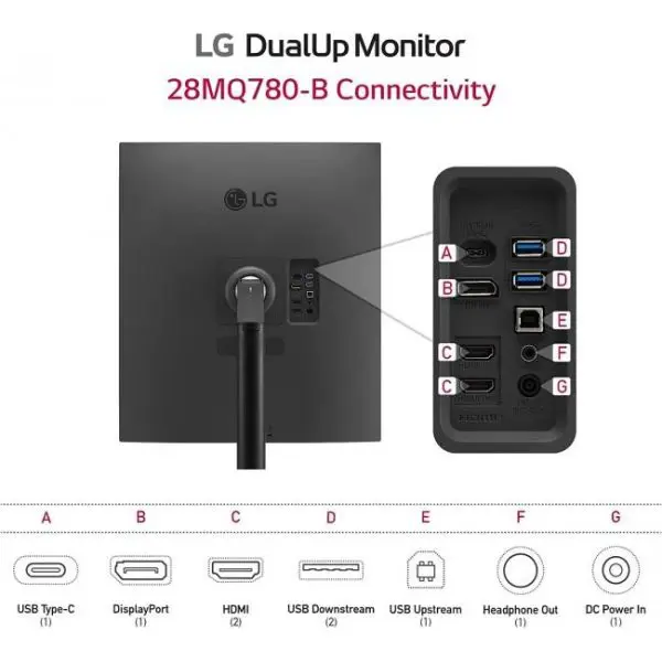 monitor lg dualup ergo 276 28mq780 b nano ips sdqhd 60hz 15