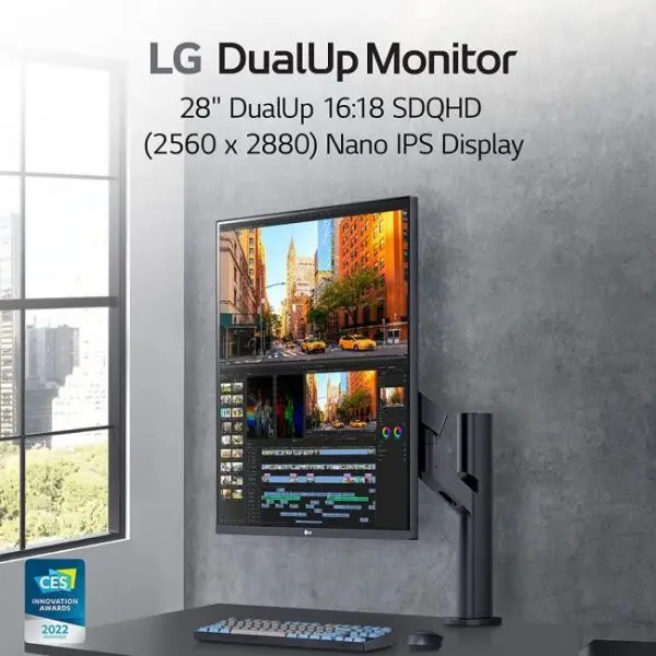 monitor lg dualup ergo 276 28mq780 b nano ips sdqhd 60hz 21