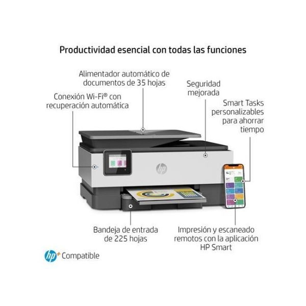 multifuncion hp officejet pro 8024e blanca 8