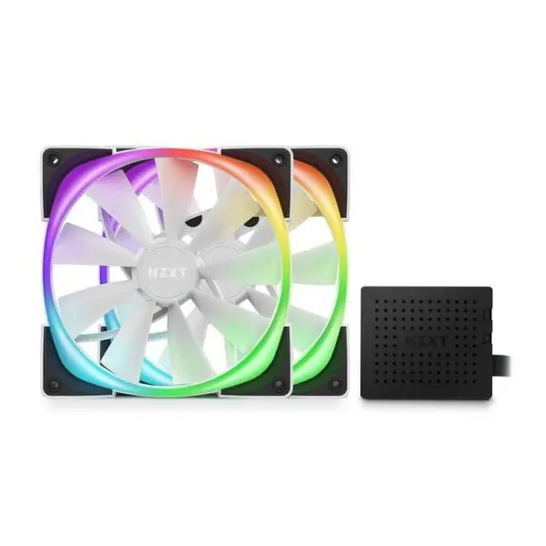 nzxt aer rgb 2 twin starter pack blanco 140mm 6