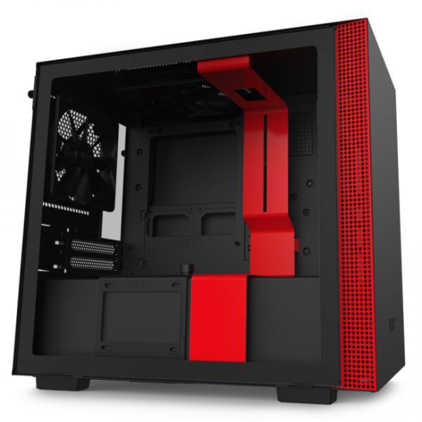 nzxt h210i negraroja mate