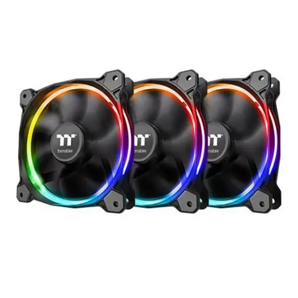 pack 3 ventiladores thermaltake riing 12 led rgb sync edition