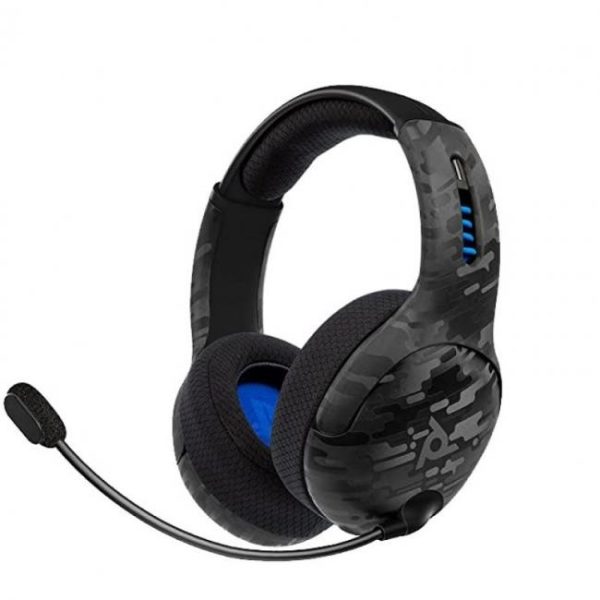 pdp lvl50 auriculares gaming inalambricos negro camo para ps4ps5