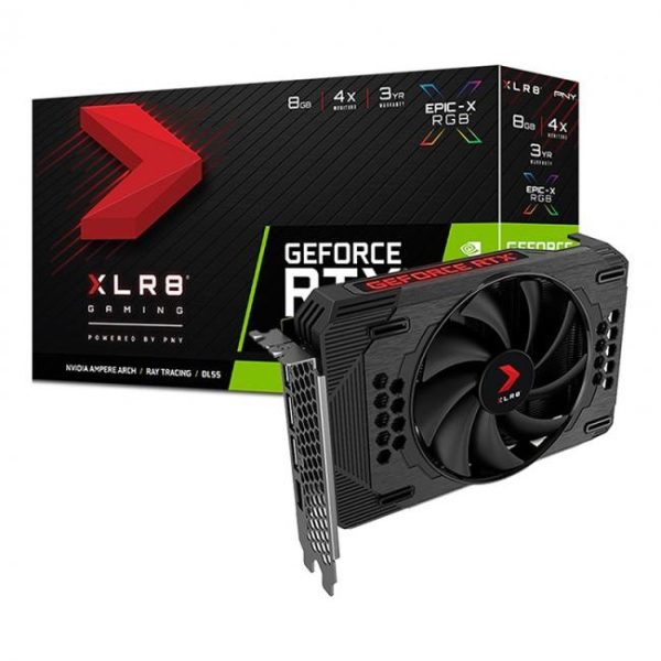 pny geforce rtx 3050 8gb xlr8 gaming revel epic x rgb single fan edition 5