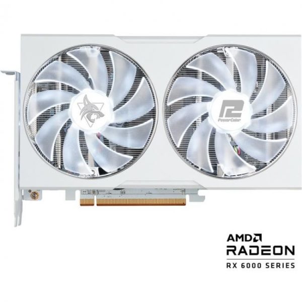 powercolor radeon rx 6650 xt hellhound spectral white 8gb gddr6 7