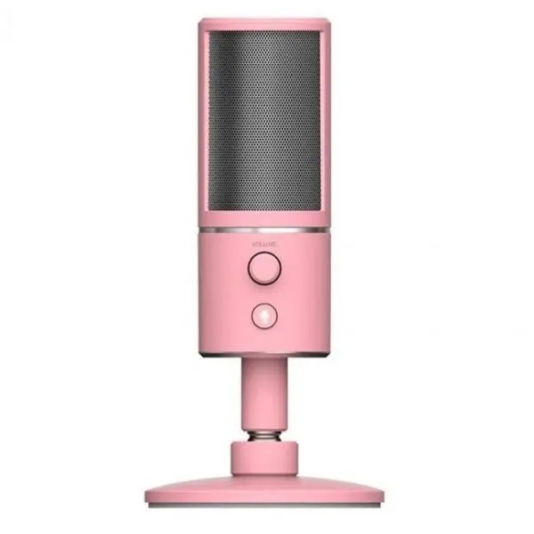 razer seiren x quartz microfono condensador para streaming rosa 1