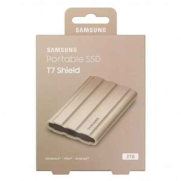 samsung ssd portatil t7 2tb shield beige 18