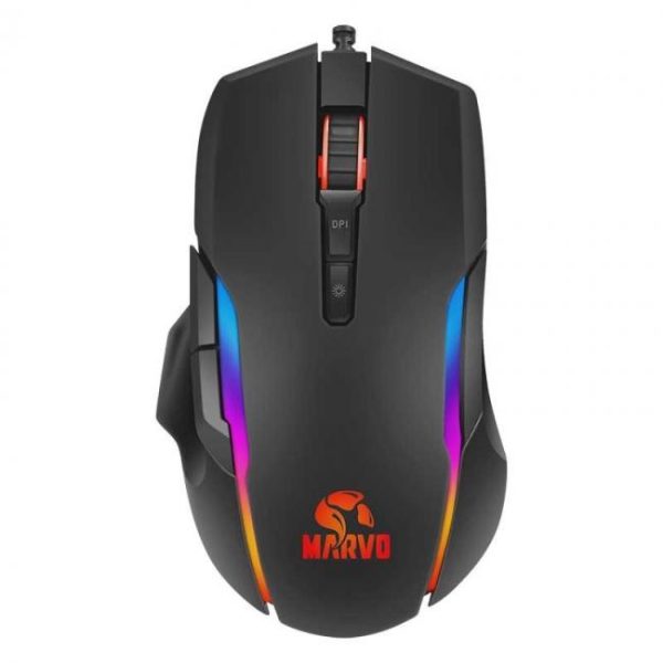 scorpion ma m945 raton gaming 10000 dpi negro rgb